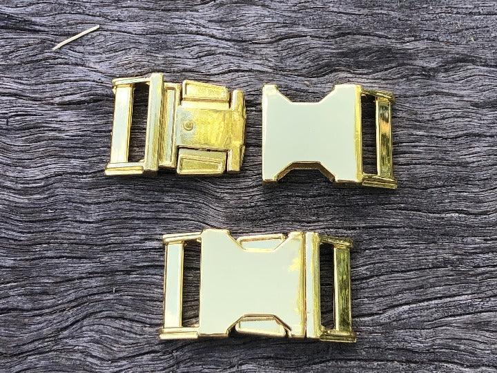 Metal Buckle H/Duty - Gold 25mm (1 inch) - Cams Cords