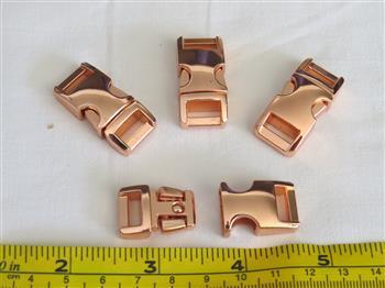Metal Buckle - Rose Gold 10mm - Cams Cords