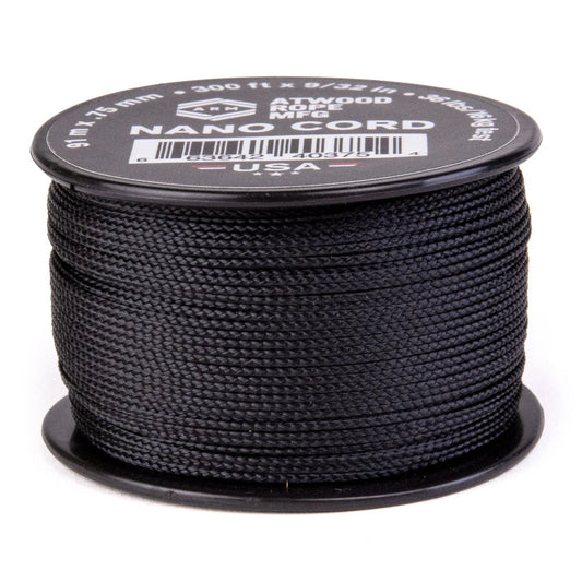 Atwood Nano Cord .75mm- Black *New*