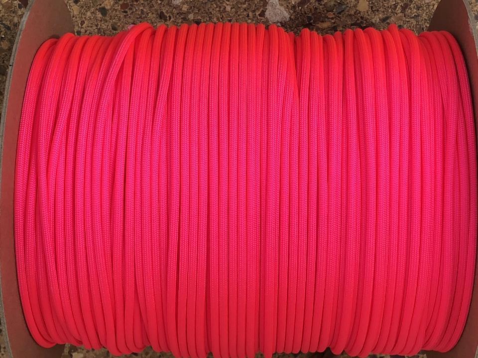 Neon Pink 750 Paracord - Cams Cords