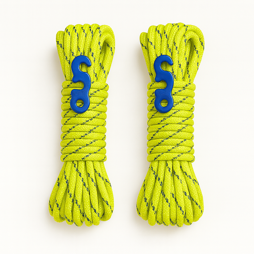 Transgrid Yellow Rope Tent Guy Ropes Reflective Paracord Basic – Cams Cords