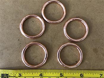 O Ring - 25mm x 4mm - Rose Gold - Cams Cords