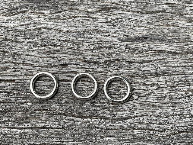 O Ring - 8mm x 2mm - Silver - Cams Cords