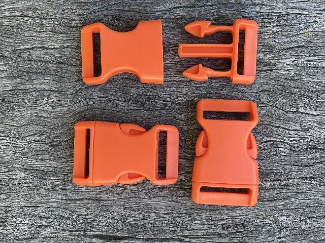 Orange - 25mm Curved side release buckle - Cams Cords