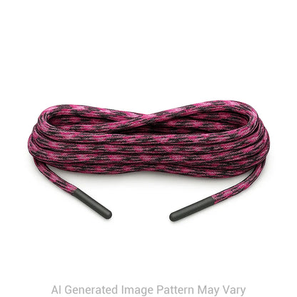 Pink Camo 550 Paracord Shoelaces