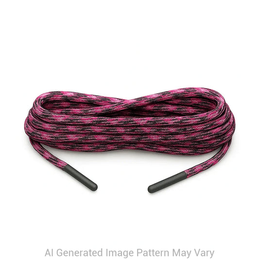 Pink Camo 550 Paracord Shoelaces