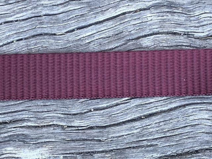 Polyester webbing - Burgundy 20mm - Cams Cords