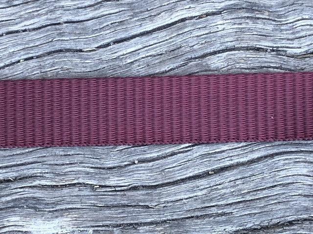 Polyester webbing - Burgundy 25mm - Cams Cords