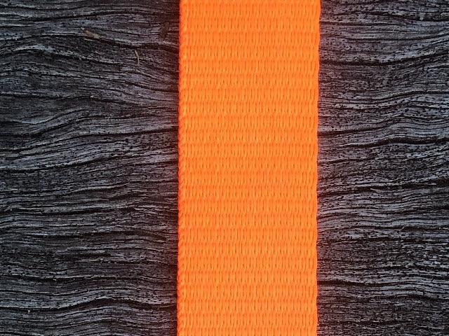 Polyester webbing - Fluoro Orange 25mm - Cams Cords