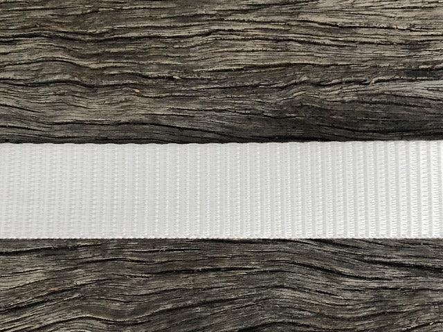 Polyester webbing - White 20mm - Cams Cords
