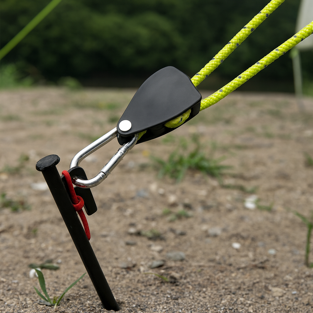 🏕️ Reflective 550 Paracord Guy Rope Pulley System – Premium Adjustable Camping Guylines