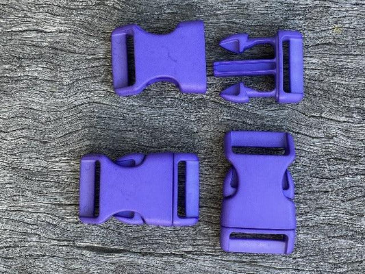 Purple - 25mm Curved side release buckle - Cams Cords