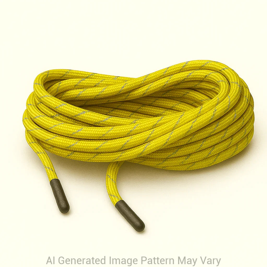 Neon Yellow  550 Paracord Reflective Shoelaces