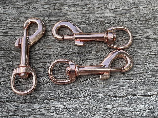 Rose Gold Snap Hooks - 12mm (1/2 inch) - Cams Cords