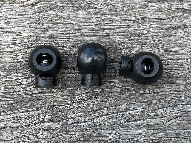 Round Ball Toggle - Black - HEAVY DUTY - Cams Cords