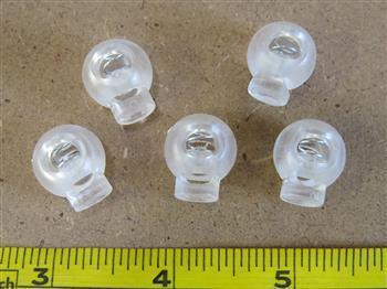 Round Ball Toggle - Small Clear - Cams Cords