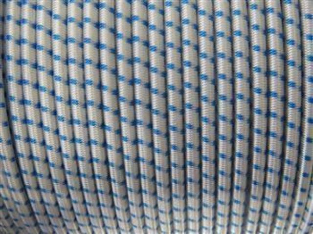Shock Cord - White with Blue Fleck 14mm - Cams Cords