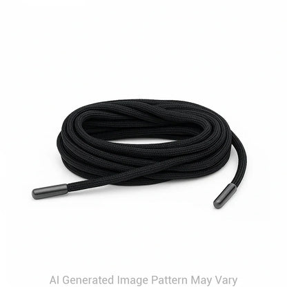 Black 550 Paracord Shoelaces