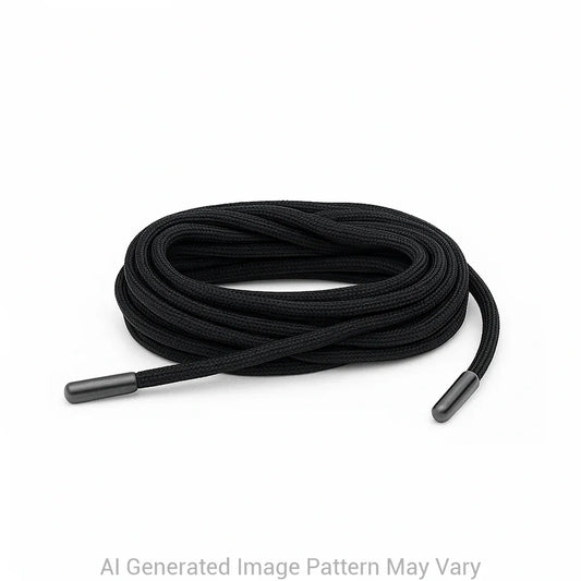 Black 550 Paracord Shoelaces