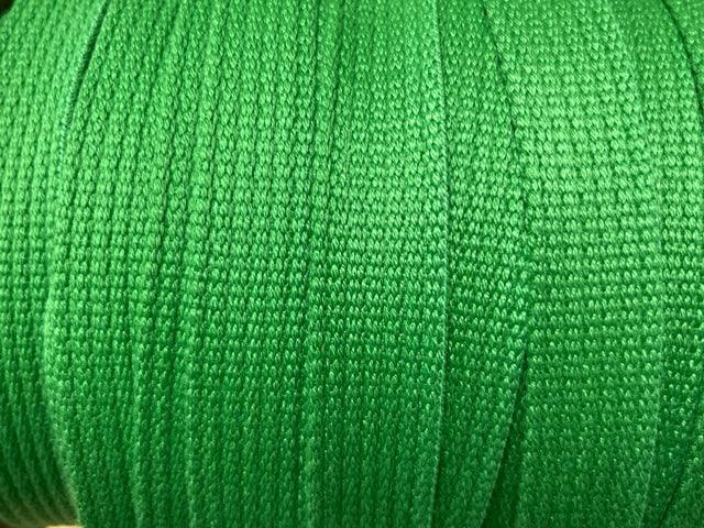 Spun Polyester Webbing - Apple Green 25mm - Cams Cords