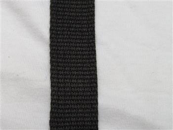 Spun Polyester Webbing - Black 12mm - Cams Cords
