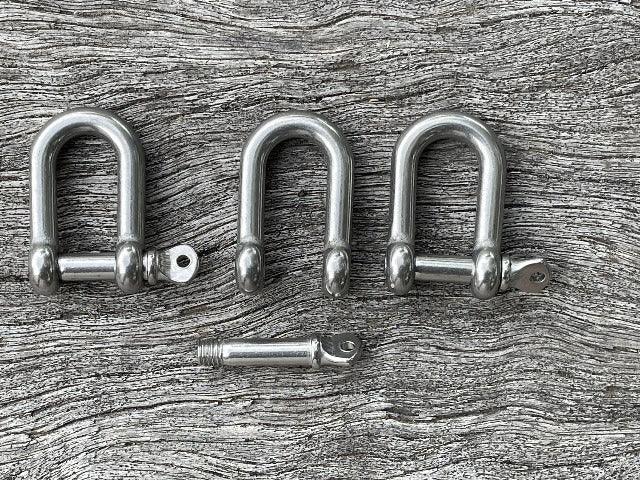 Stainless Steel 'D' Shackle - Cams Cords
