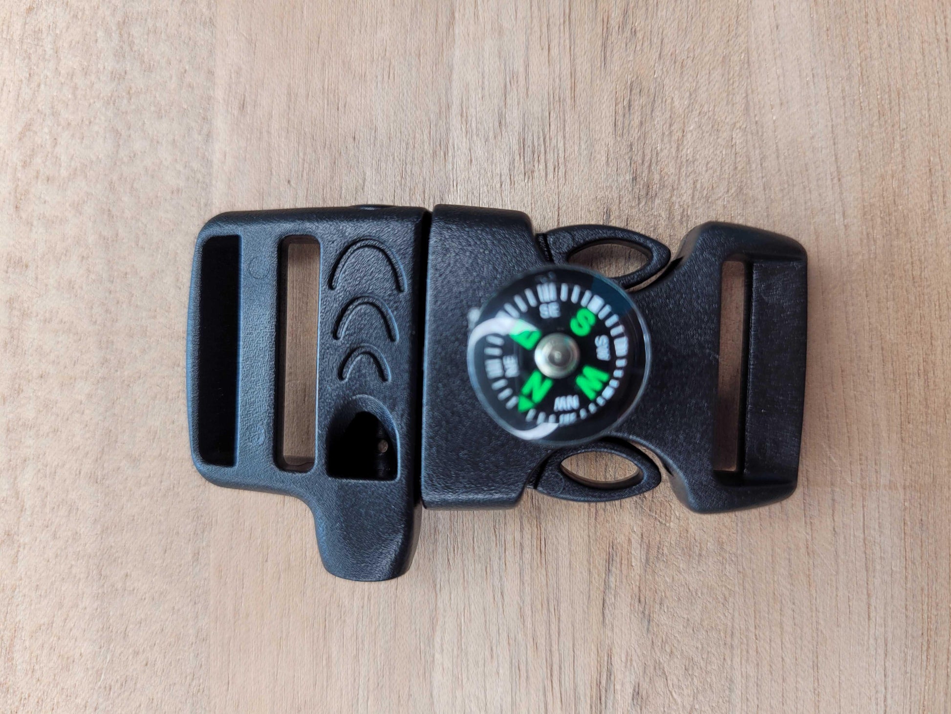 Survival Buckle with compass 17mm - Cams Cords