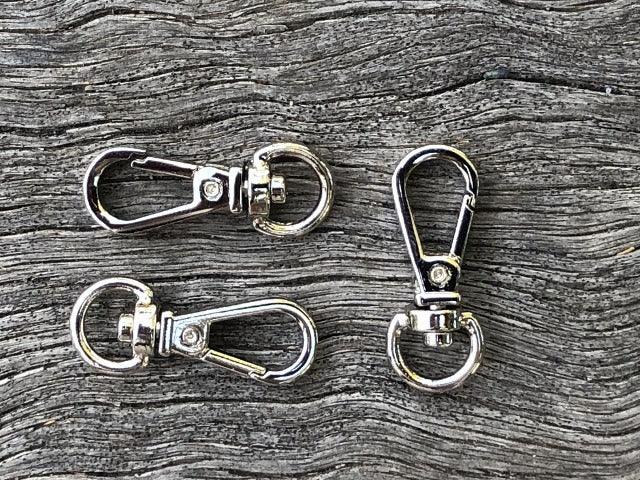 Swivel Snap Hook - small - Silver - Cams Cords