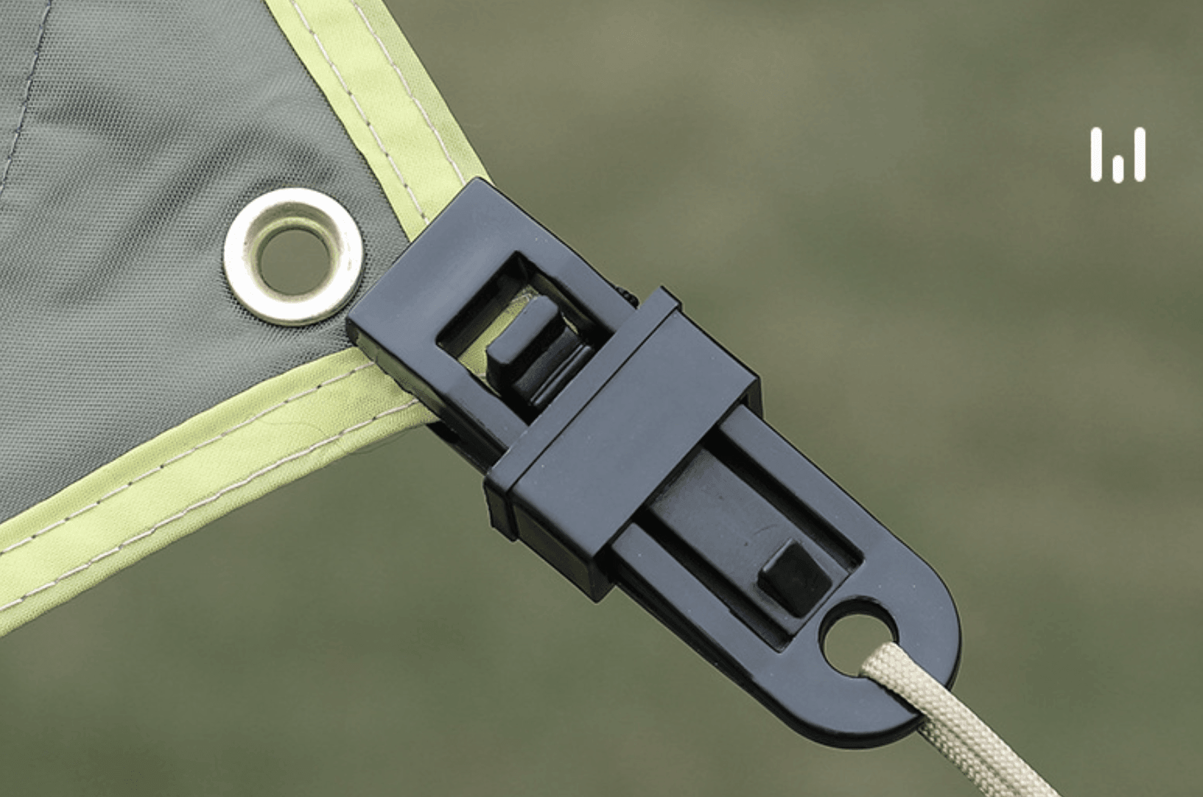 Tarp Clamp - Black - Cams Cords