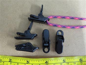 Tent Awning rope clamps - Black - Cams Cords