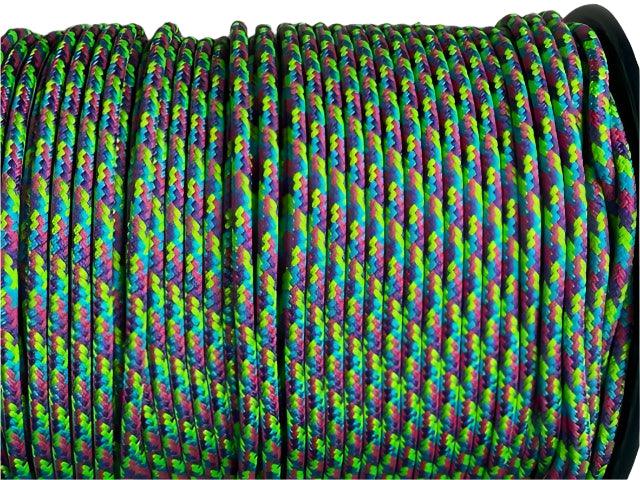 Tobiano - Aqua-Pink-Purple-Lime halter - 8mm - Cams Cords