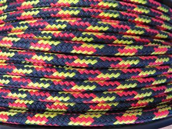 Tobiano - Black-Red-Yellow halter - 6mm * - Cams Cords