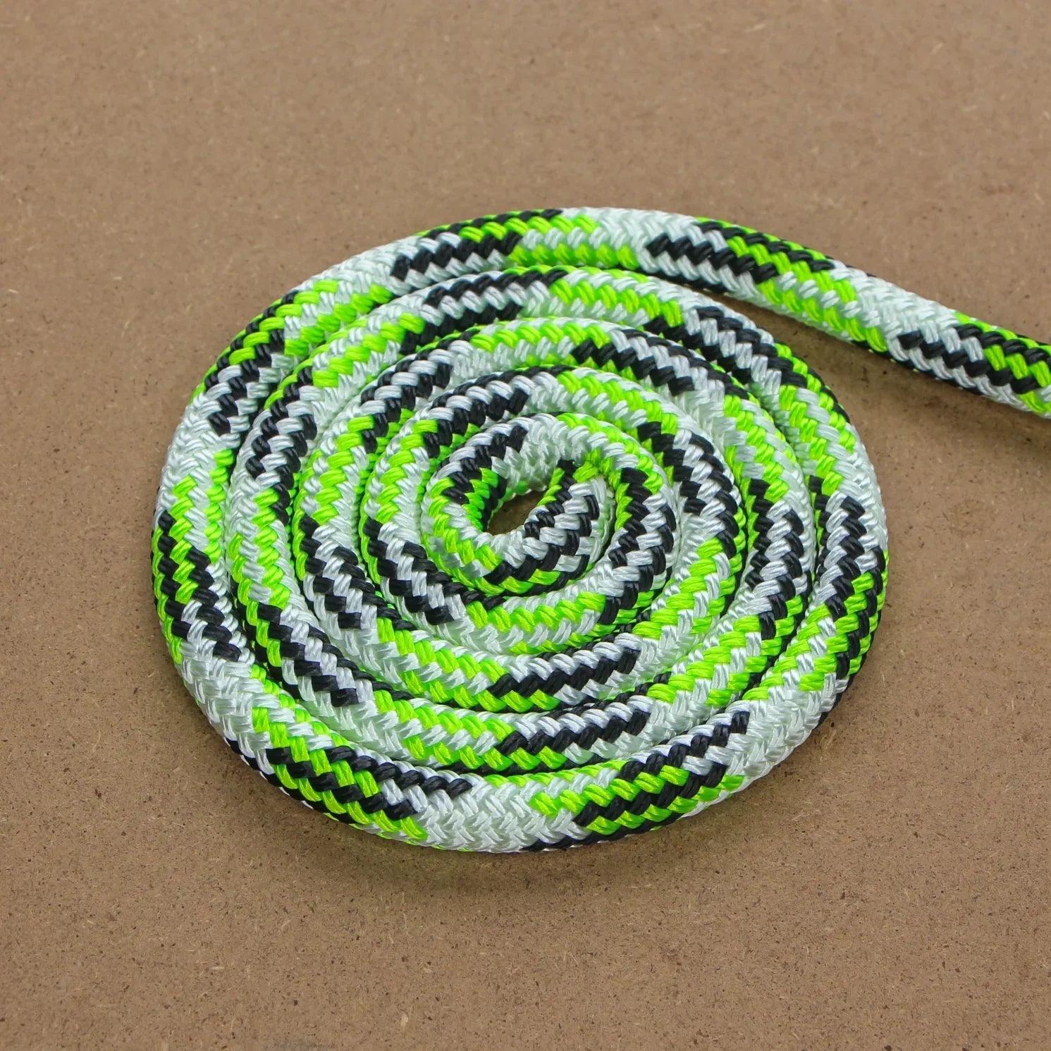 Tobiano - Lime-Black-White halter - 8mm - Cams Cords