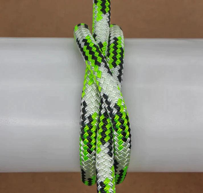 Tobiano - Lime-Black-White halter - 8mm - Cams Cords