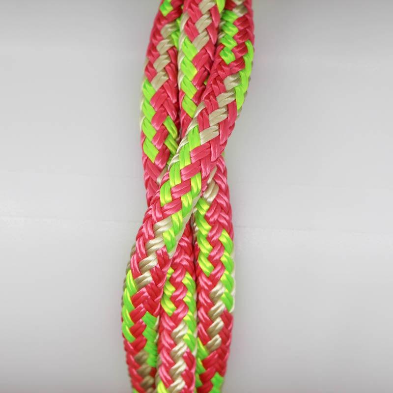 Tobiano - Pink-Beige-Lime Halter - 8mm * - Cams Cords