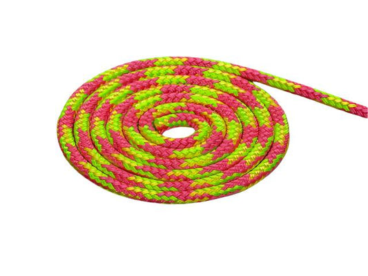 Tobiano - Pink-Yellow-Lime halter - 6mm - Cams Cords