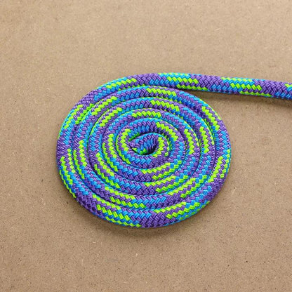Tobiano - Purple-Blue-Lime halter - 6mm - Cams Cords