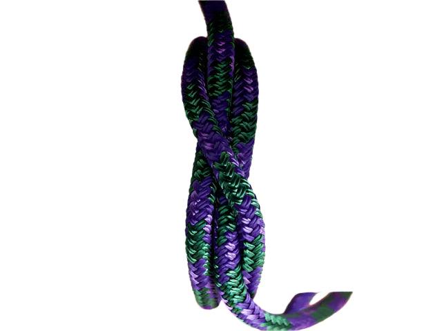 Tobiano - Purple-Dark Green halter - 6mm - Cams Cords
