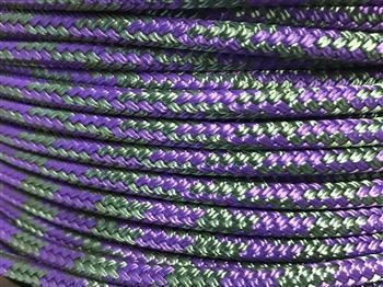 Tobiano - Purple-Dark Green halter - 6mm - Cams Cords