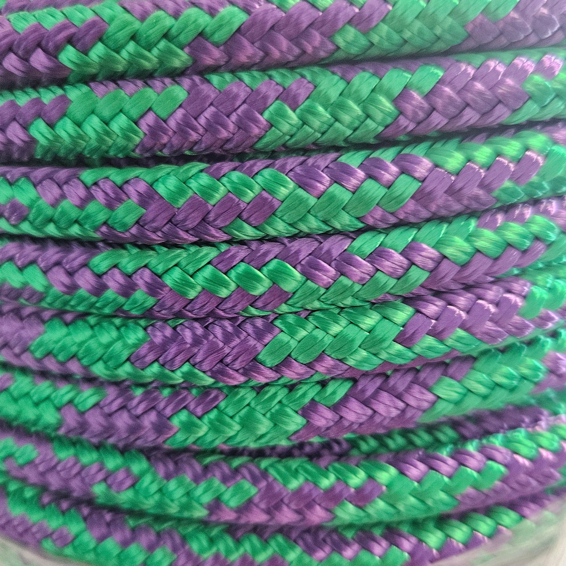 Tobiano - Purple-Kelly Green halter - 8mm - Cams Cords