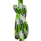 Tobiano - White-Black-Lime halter - 6mm - Cams Cords