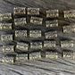 Viking Rune Beads - Gold - pack 24 - Cams Cords