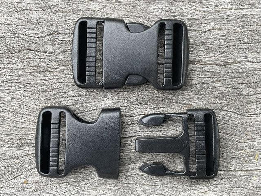 Webbing Side Release Buckle - Black 38mm - Cams Cords