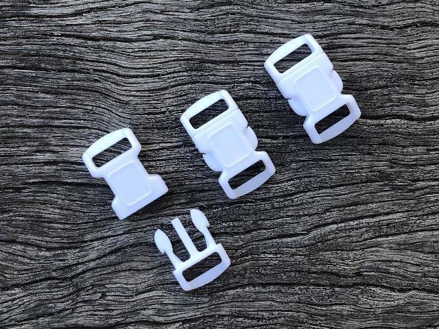 White Buckles - 10mm - Cams Cords