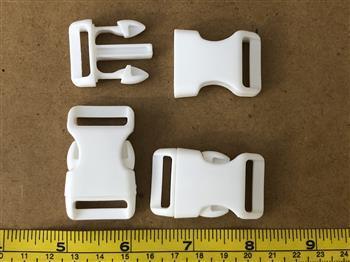 White Buckles - 20mm - Cams Cords