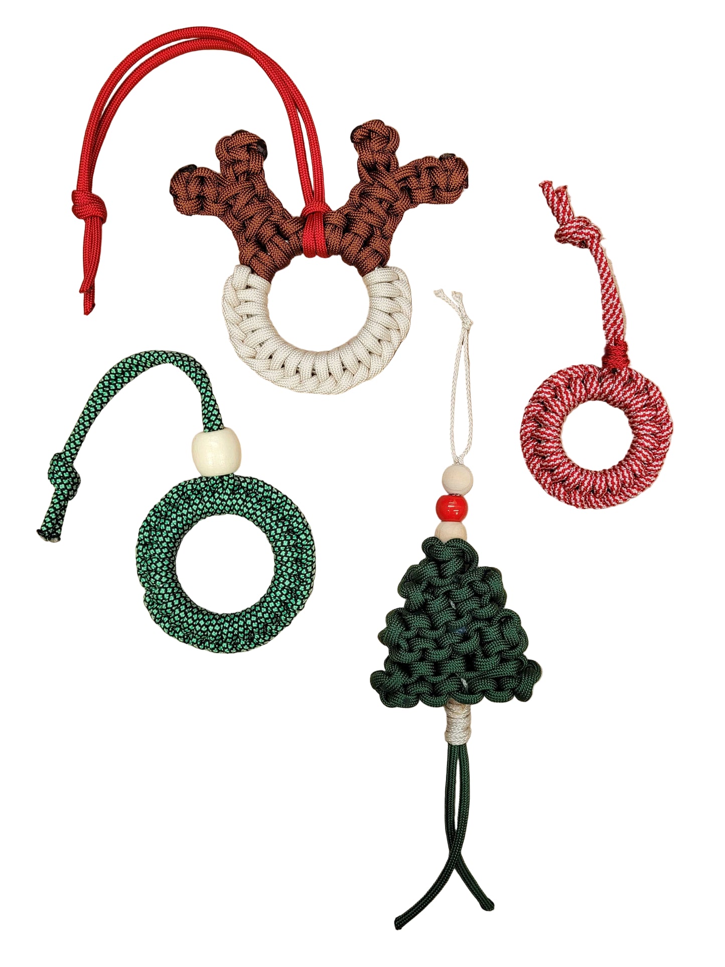 🎄 Christmas Paracord Decorations – Full Craft Kit