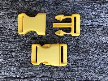 Yellow - 25mm Curved side release buckle - Cams Cords