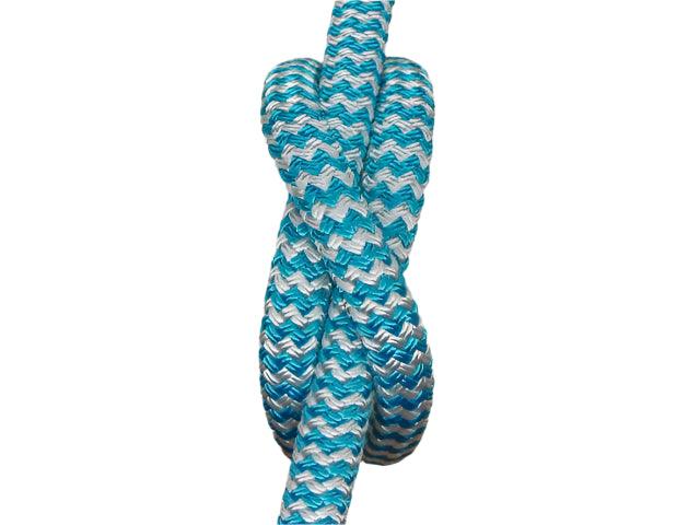 Zig Zag -Aqua-White - 10mm - Cams Cords