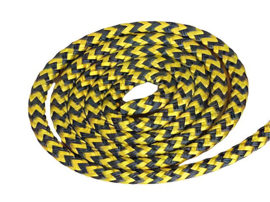 Zig Zag - Black-Yellow halter - 6mm - Cams Cords