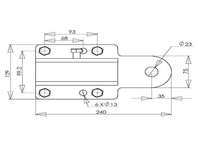 MISTER HITCHES RV Bumper Receiver Hitch With Ball Mount Tongue